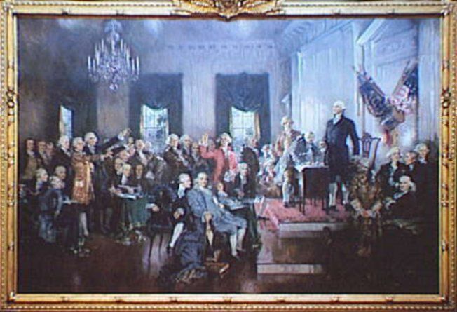 Signing of the Constitution by Howard C. Christy II - Minuteman University - Samuel Patrick Jefferson