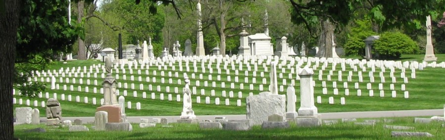Civil War dead grave markers | Crown Hill Cemetary | samuelpatrickjefferson.weebly.com