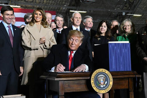 President Trump signs the National Defense Authorization Act for Fiscal Year 2020 on Friday, December 20, 2019  |  samuelpatrickjefferson.weebly.com